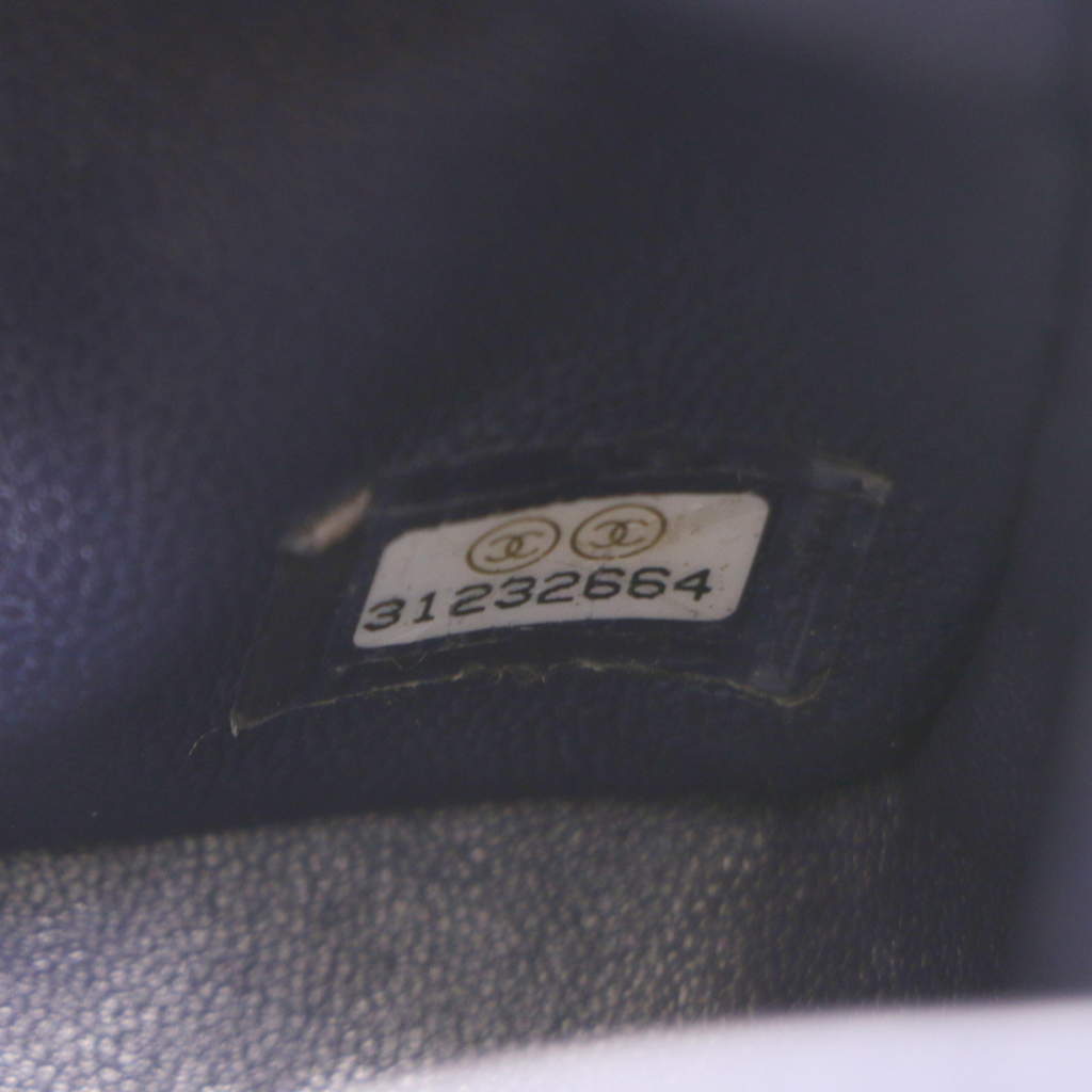 Chanel Classic Double Flap Caviar Small Blue Bag