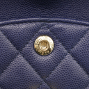 Chanel Classic Double Flap Caviar Small Blue Bag