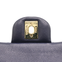Chanel Classic Double Flap Caviar Small Blue Bag