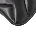 Gucci GG Marmont Black Chevron Leather Clutch