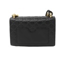 Gucci Guccissima Padlock Small Shoulder Bag Black