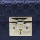 Gucci Guccissima Padlock Small Shoulder Bag Black