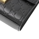 Gucci Guccissima Padlock Small Shoulder Bag Black
