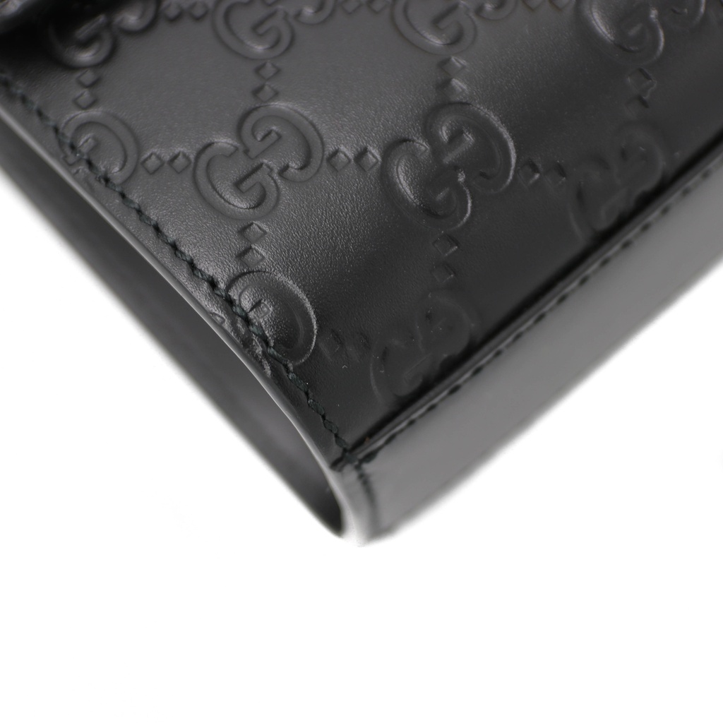 Gucci Guccissima Padlock Small Shoulder Bag Black