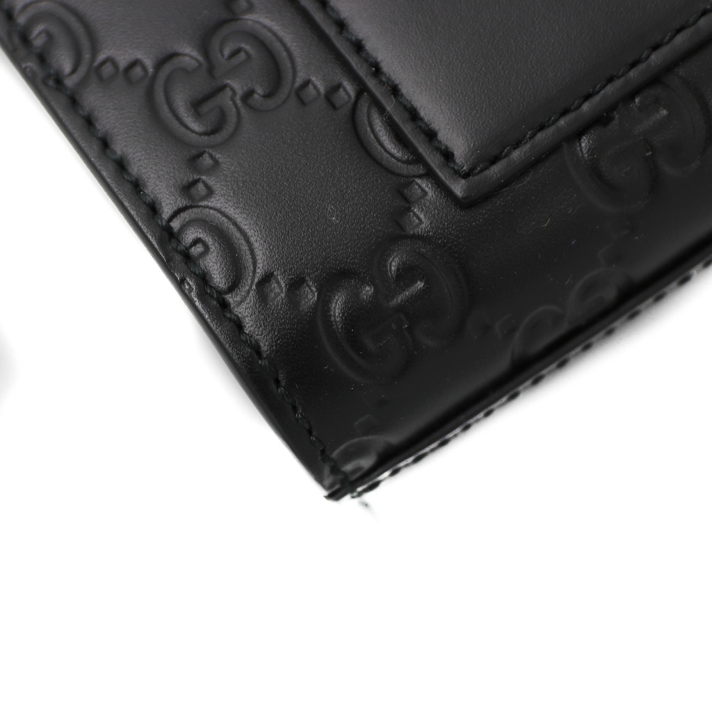 Gucci Guccissima Padlock Small Shoulder Bag Black