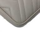 Gucci GG Marmont Leather Shoulder Bag Beige 406831