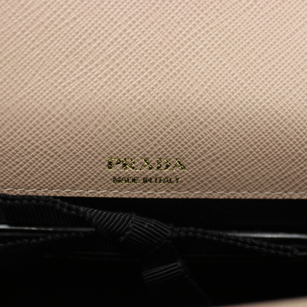 Prada Saffiano Leather Mini Bag Beige