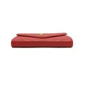 Yves Saint Laurent Cassandre Wallet on Chain Red