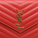 Yves Saint Laurent Cassandre Wallet on Chain Red