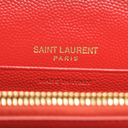 Yves Saint Laurent Cassandre Wallet on Chain Red