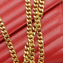 Yves Saint Laurent Cassandre Wallet on Chain Red