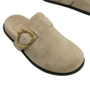 Christian Dior Médaillon Buckle Mule Trench Suede Calfskin Size 37 1/2