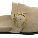 Christian Dior Médaillon Buckle Mule Trench Suede Calfskin Size 37 1/2