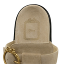 Christian Dior Médaillon Buckle Mule Trench Suede Calfskin Size 37 1/2