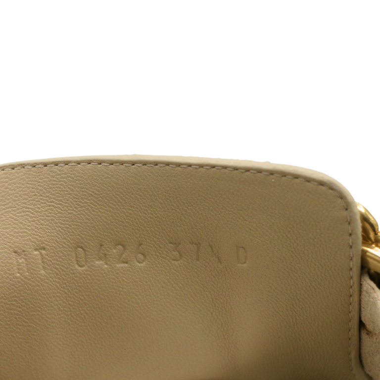 Christian Dior Médaillon Buckle Mule Trench Suede Calfskin Size 37 1/2