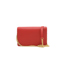 Prada Red Saffiano Leather Wallet on Chain