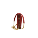 Prada Red Saffiano Leather Wallet on Chain
