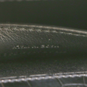 Yves Saint Laurent Kate Croc Embossed Black Leather Bag