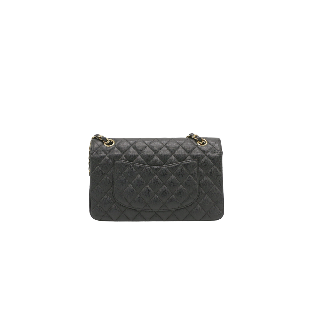 Chanel Medium Double Flap Caviar Black