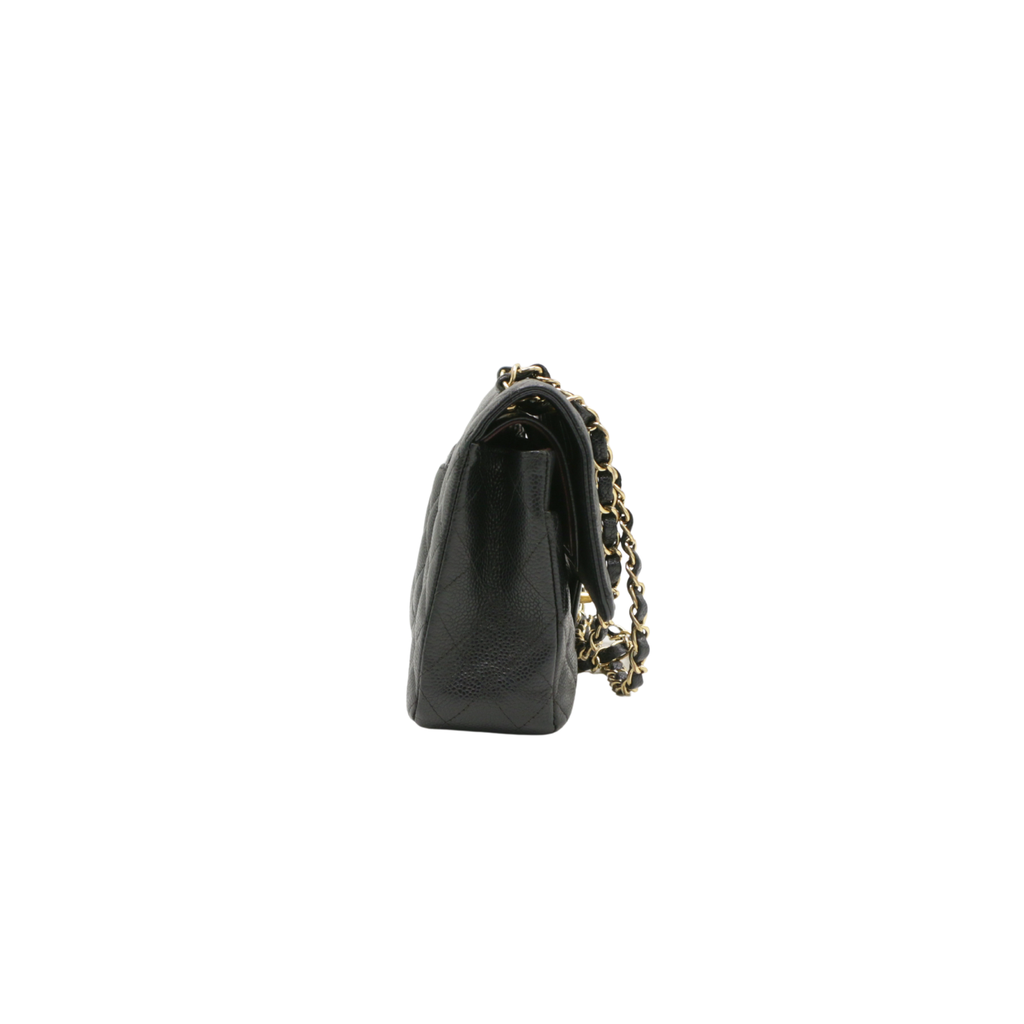 Chanel Medium Double Flap Caviar Black