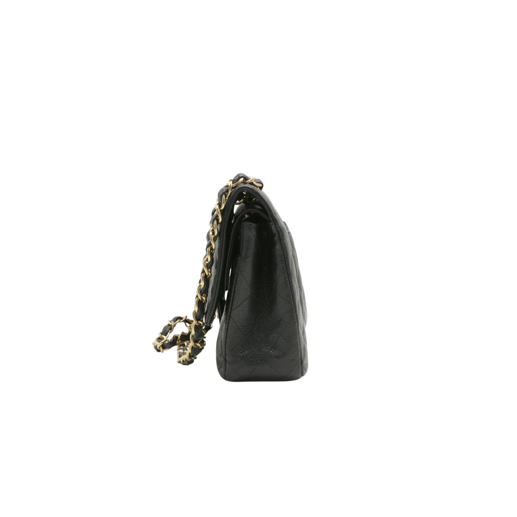 Chanel Medium Double Flap Caviar Black