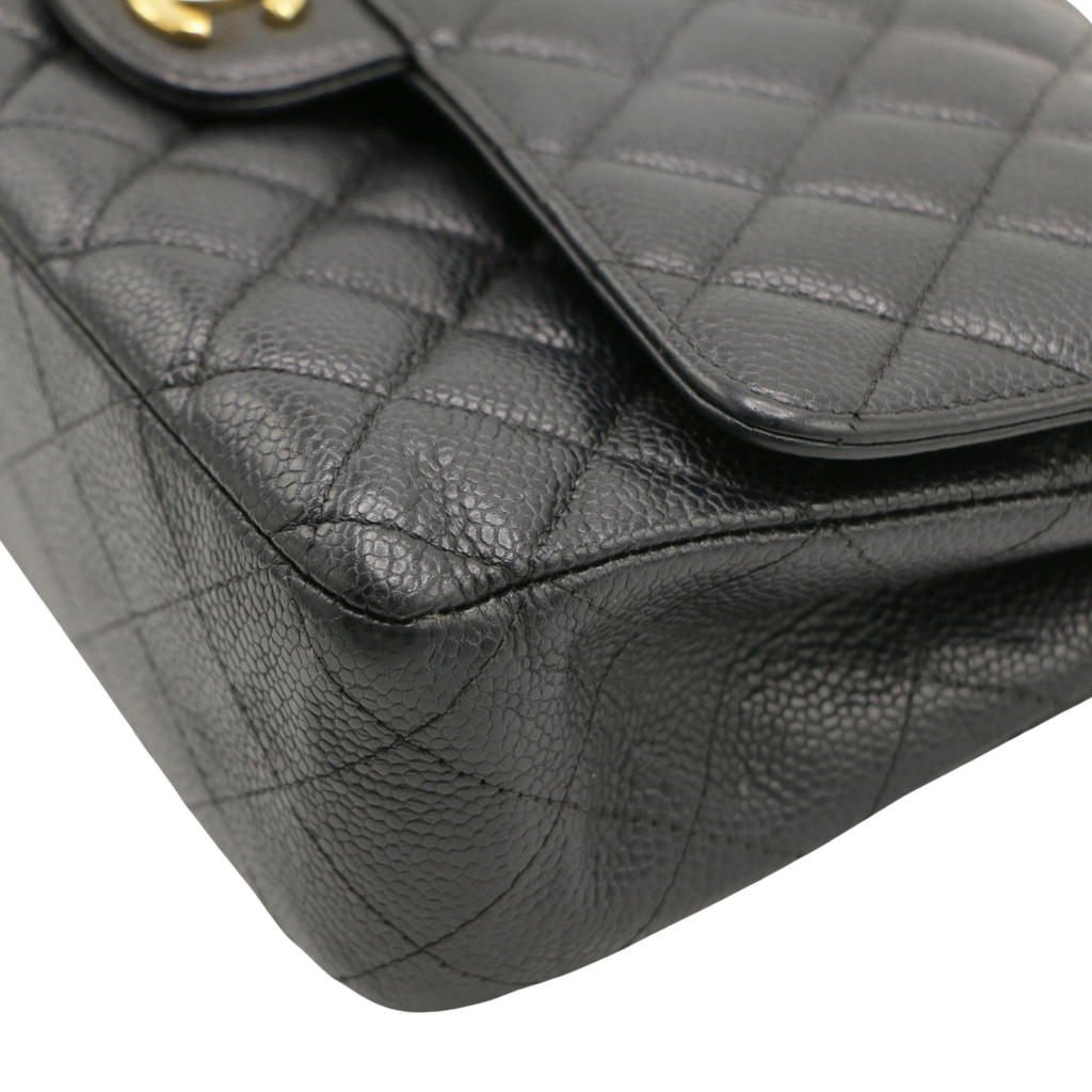 Chanel Medium Double Flap Caviar Black