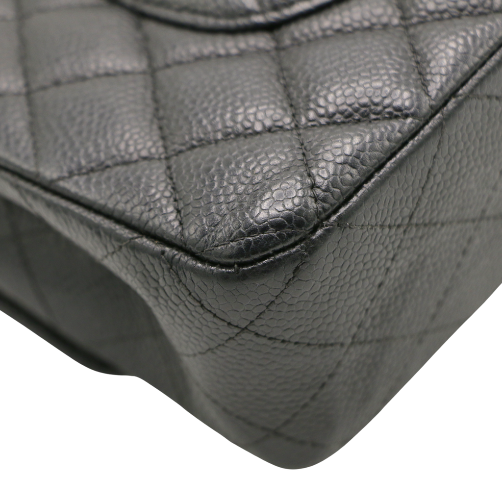 Chanel Medium Double Flap Caviar Black