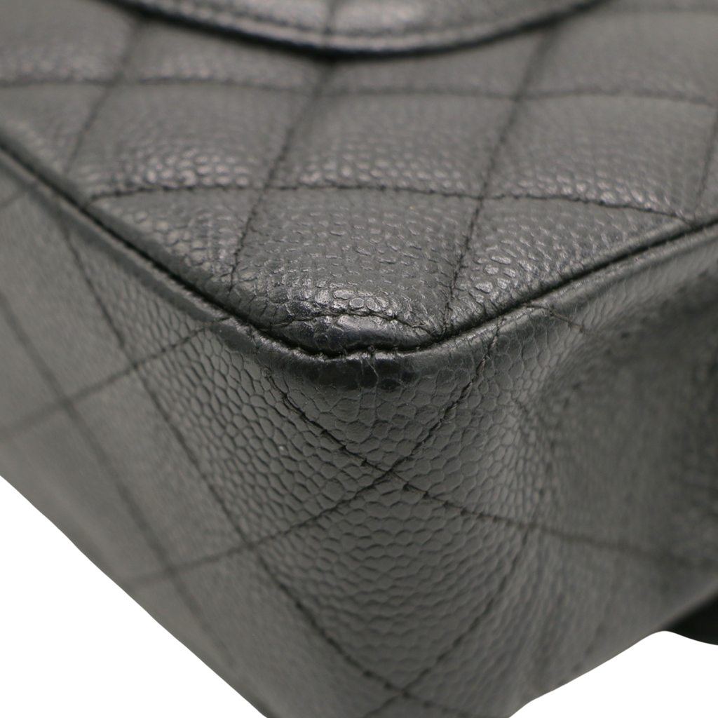 Chanel Medium Double Flap Caviar Black