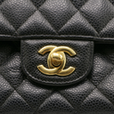 Chanel Medium Double Flap Caviar Black