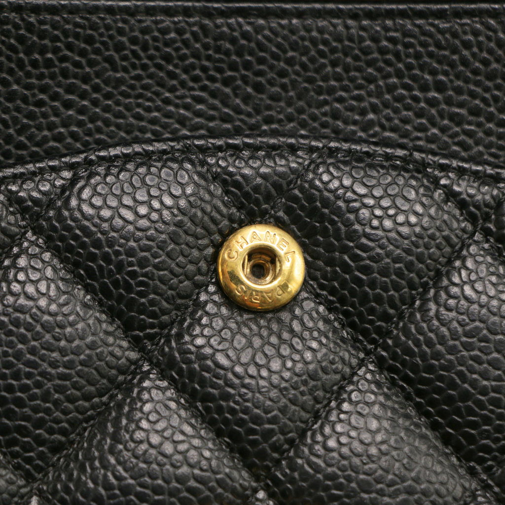 Chanel Medium Double Flap Caviar Black