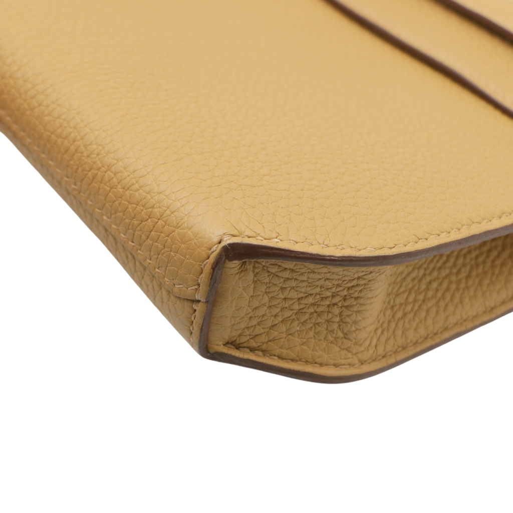 Hermes Togo Kelly Depeches 25 Pouch Biscuit