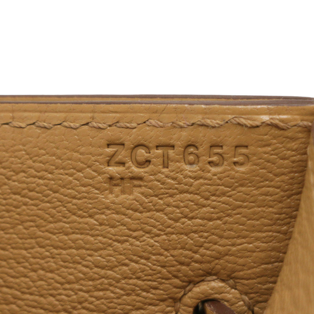 Hermes Togo Kelly Depeches 25 Pouch Biscuit
