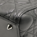 Christian Dior Lady Dior Medium Lambskin Black Bag