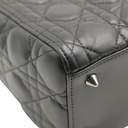Christian Dior Lady Dior Medium Lambskin Black Bag