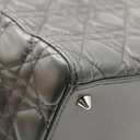 Christian Dior Lady Dior Medium Lambskin Black Bag
