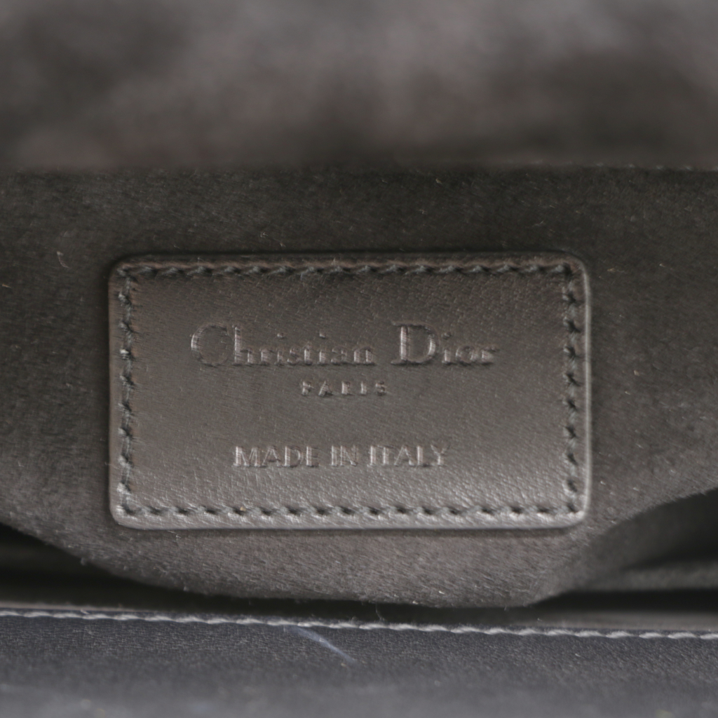 Christian Dior Lady Dior Medium Lambskin Black Bag