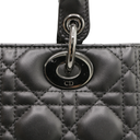 Christian Dior Lady Dior Medium Lambskin Black Bag