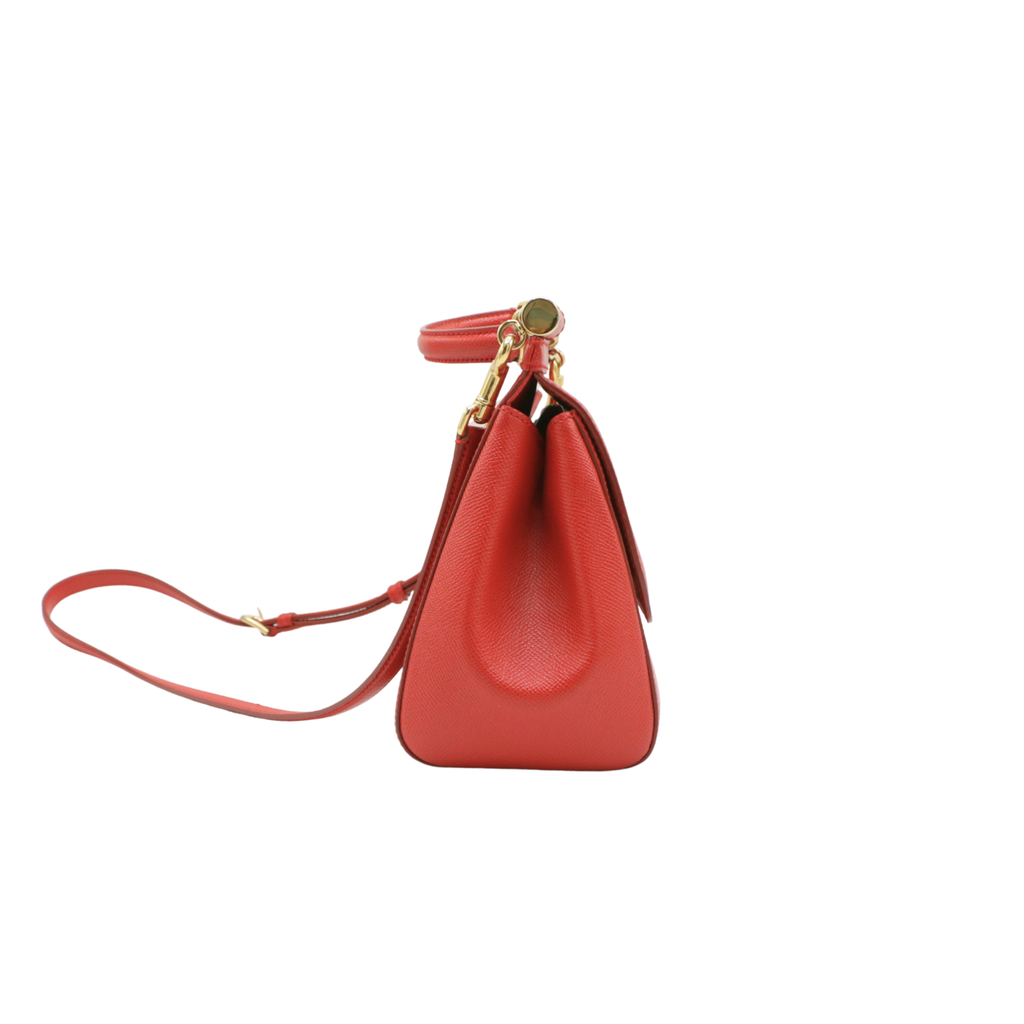 Dolce And Gabbana Sicily Red Medium Bag