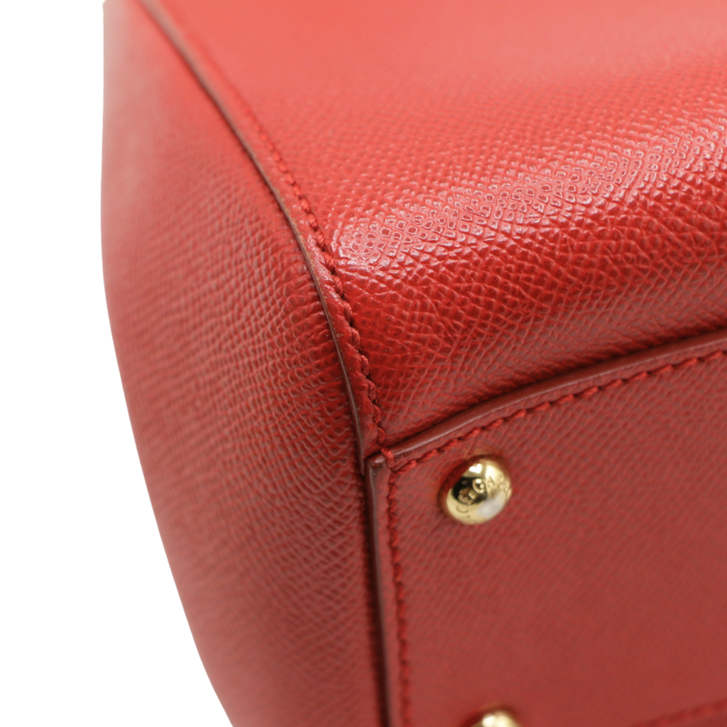 Dolce And Gabbana Sicily Red Medium Bag