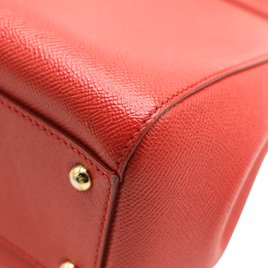 Dolce And Gabbana Sicily Red Medium Bag