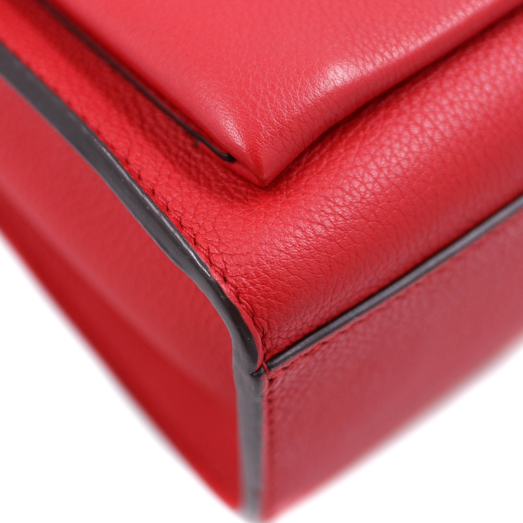 Louis Vuitton Soft Calfskin Mylockme Chain Bag Red