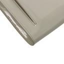 Prada Patent Leather Envelope Clutch with Triangle Logo Wite