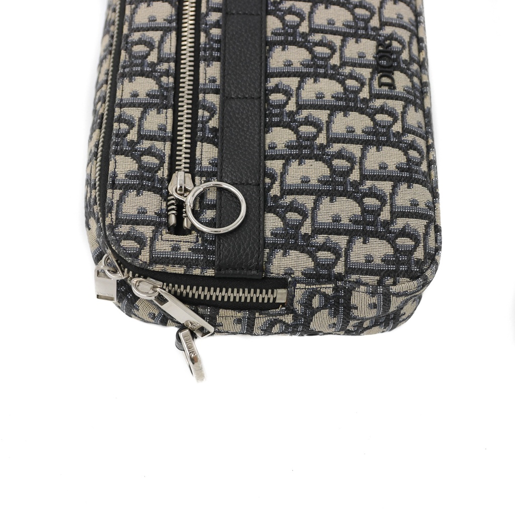 Christian Dior Oblique Jacquard Safari Crossbody Bag 