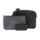 Louis Vuitton Monogram Eclipse Trio Messenger Bag 