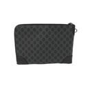 Gucci GG Emblem Small Business Case in Black Fabric 821156