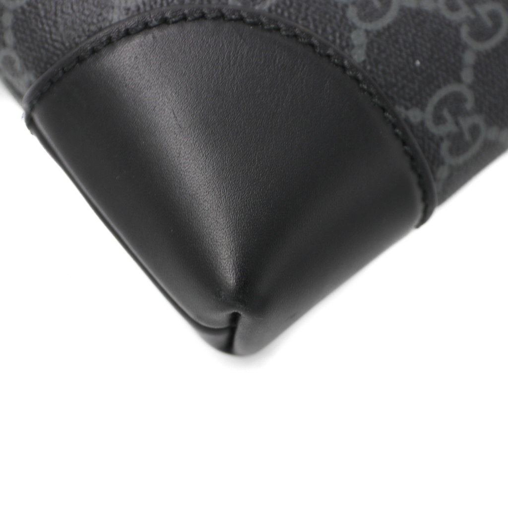 Gucci GG Emblem Small Business Case in Black Fabric 821156