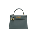 Hermes Kelly 28 Green Epsom 2021 Vert Bosphore Full Set