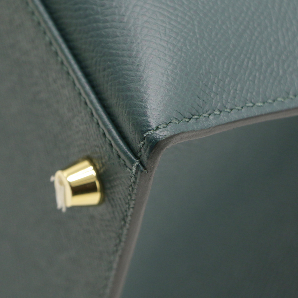 Hermes Kelly 28 Green Epsom 2021 Vert Bosphore Full Set