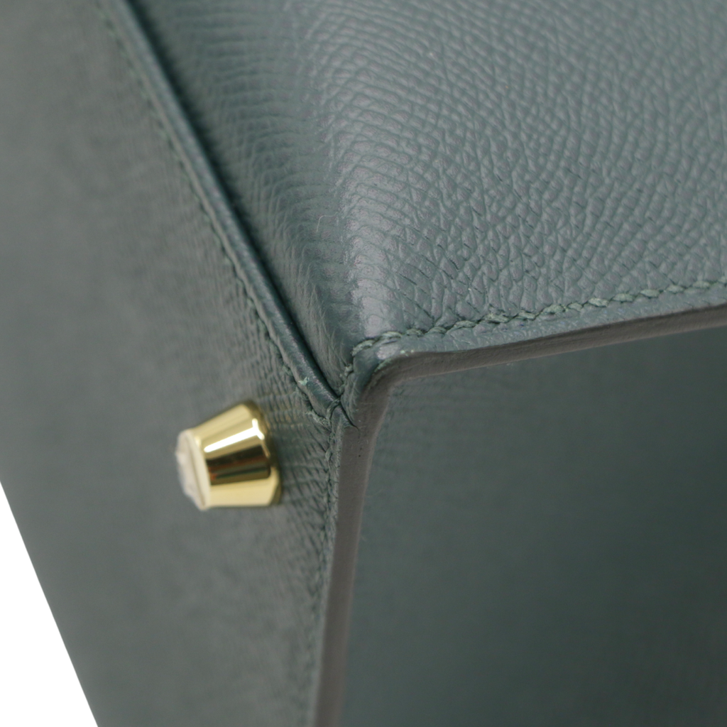 Hermes Kelly 28 Green Epsom 2021 Vert Bosphore Full Set