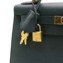 Hermes Kelly 28 Green Epsom 2021 Vert Bosphore Full Set